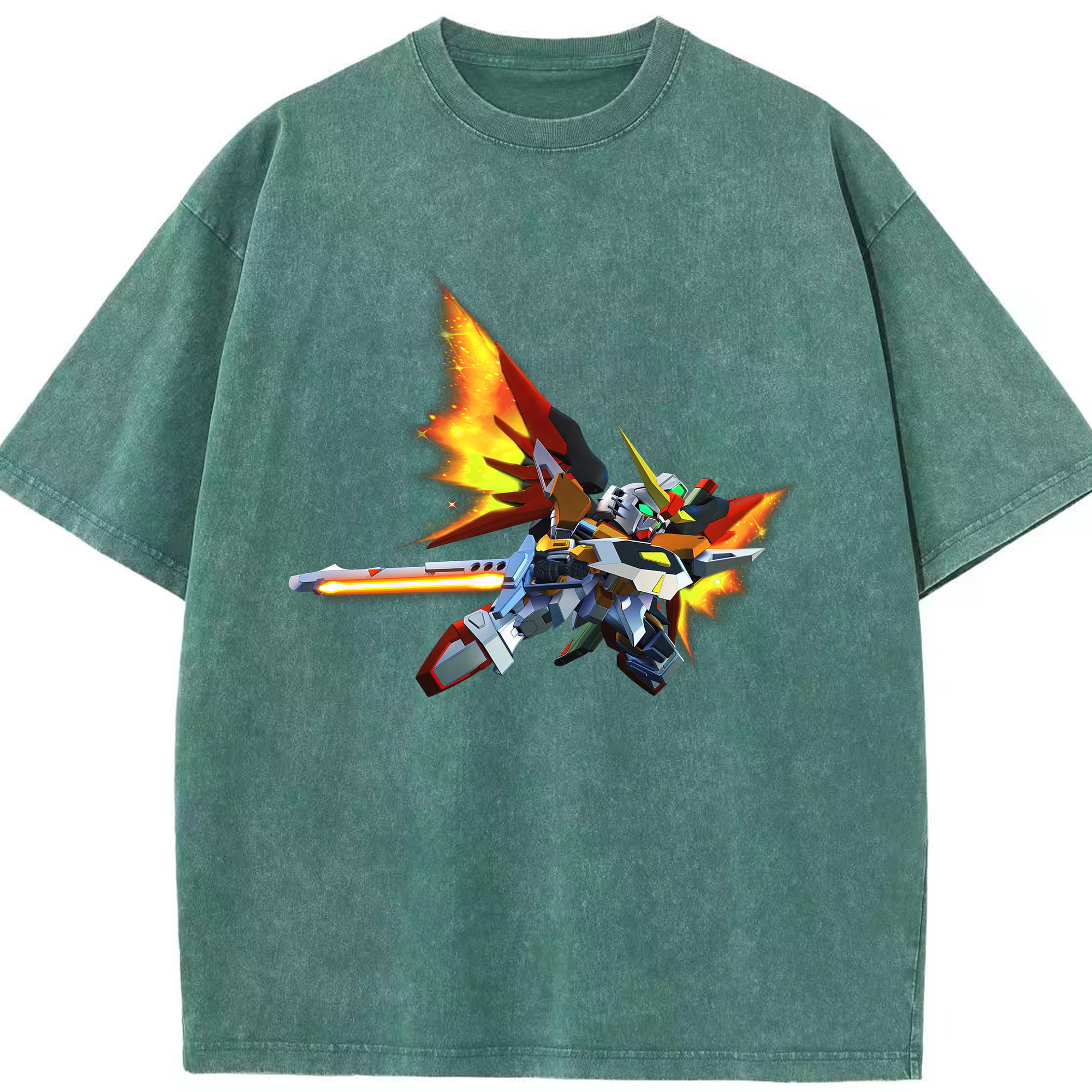 （画像用） 機動戦士ガンダム Mobile Suit Gundam 綿100% ヴィンテージ風 半袖Tシャツ（フロントプリント）